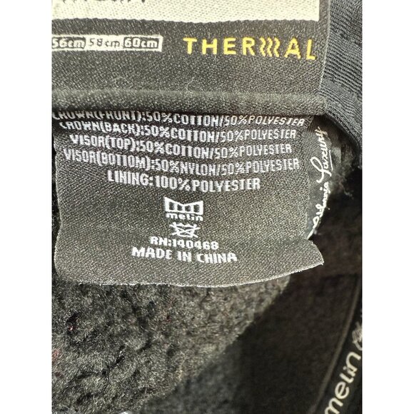 Melin Thermal Lumberjack Strapback Hat Red Black Ear Flap Warm Winter - Picture 10 of 11